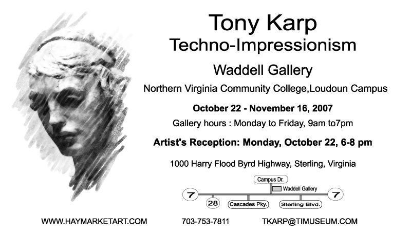 Waddell Art Gallery Exhibit by Tony Karp - Join us  at the Waddell Art Gallery - Techno-Impressionist Museum - Techno-Impressionism - art - beautiful - photo photography picture - by Tony Karp