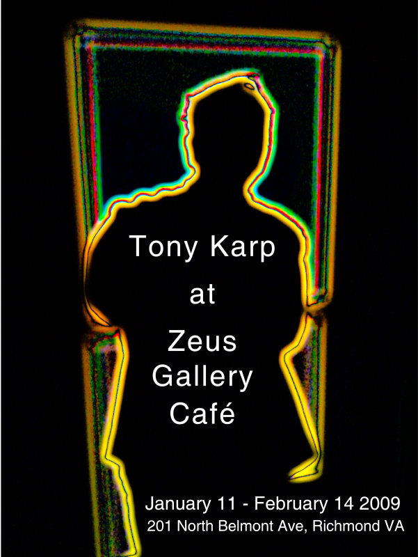 poster from Seamless Integration Exhibit at Zeus Gallery in Richmond Virginia - Seamless integration an exhibition by Tony Karp - Techno-Impressionist Museum - Techno-Impressionism - art - beautiful - photo photography picture - by Tony Karp