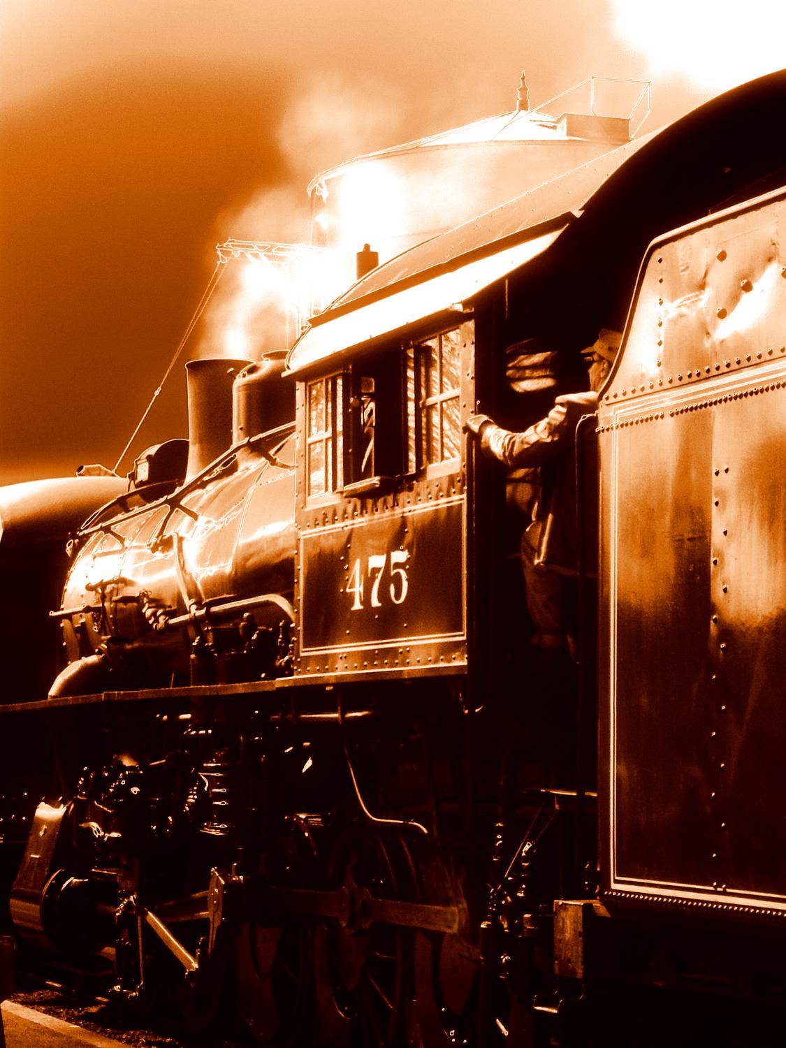 Train 475 by Tony Karp -  Train 475</Center><p></p> - Techno-Impressionist Museum - Techno-Impressionism - art - beautiful - photo photography picture - by Tony Karp