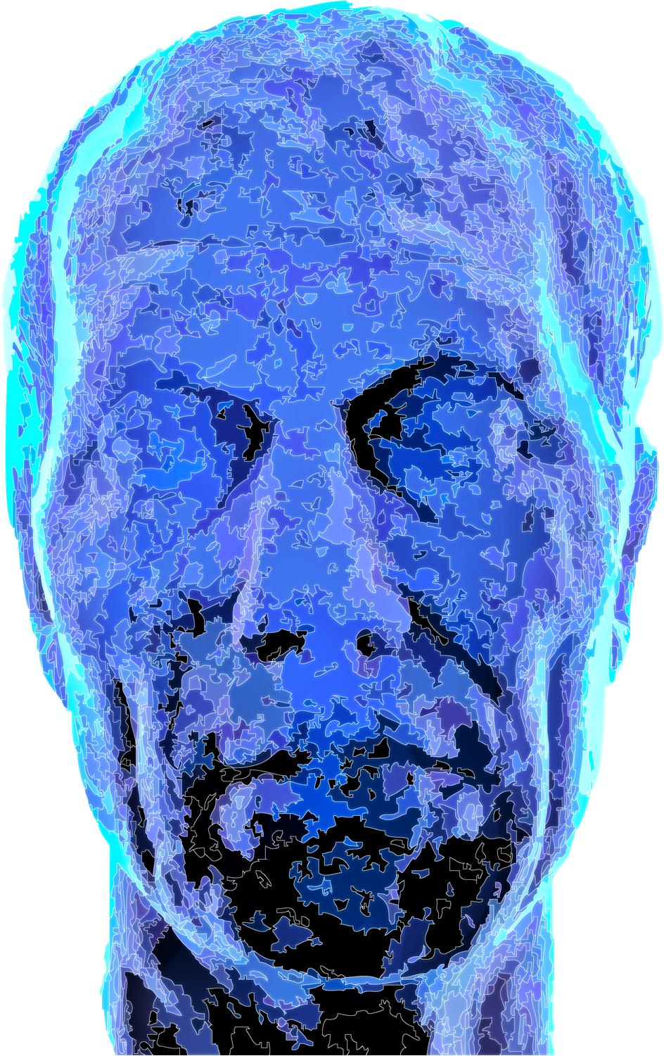  - Blue Madrile�o - Exhibit in the artist's studio/gallery - Techno-Impressionist Museum - Techno-Impressionism - art - beautiful - photo photography picture - by Tony Karp