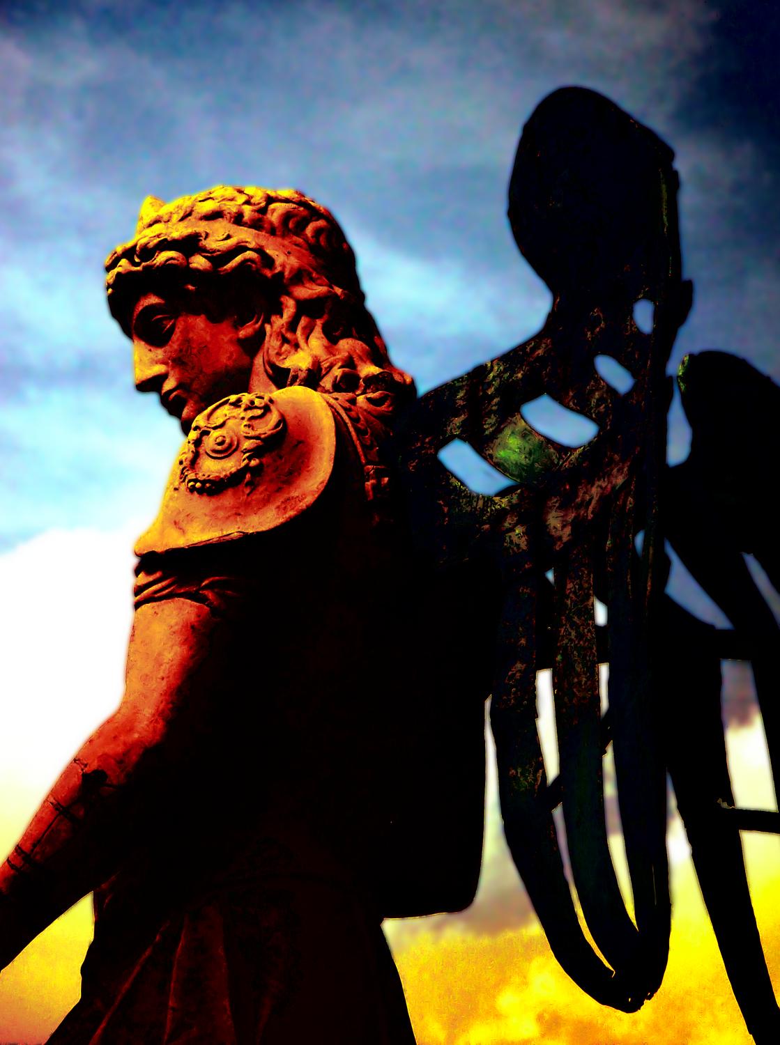 picture of an agel from the Castel Sant Angelo in Rome - <center>Tony angel #2 - Techno-Impressionist Museum - Techno-Impressionism - art - beautiful - photo photography picture - by Tony Karp