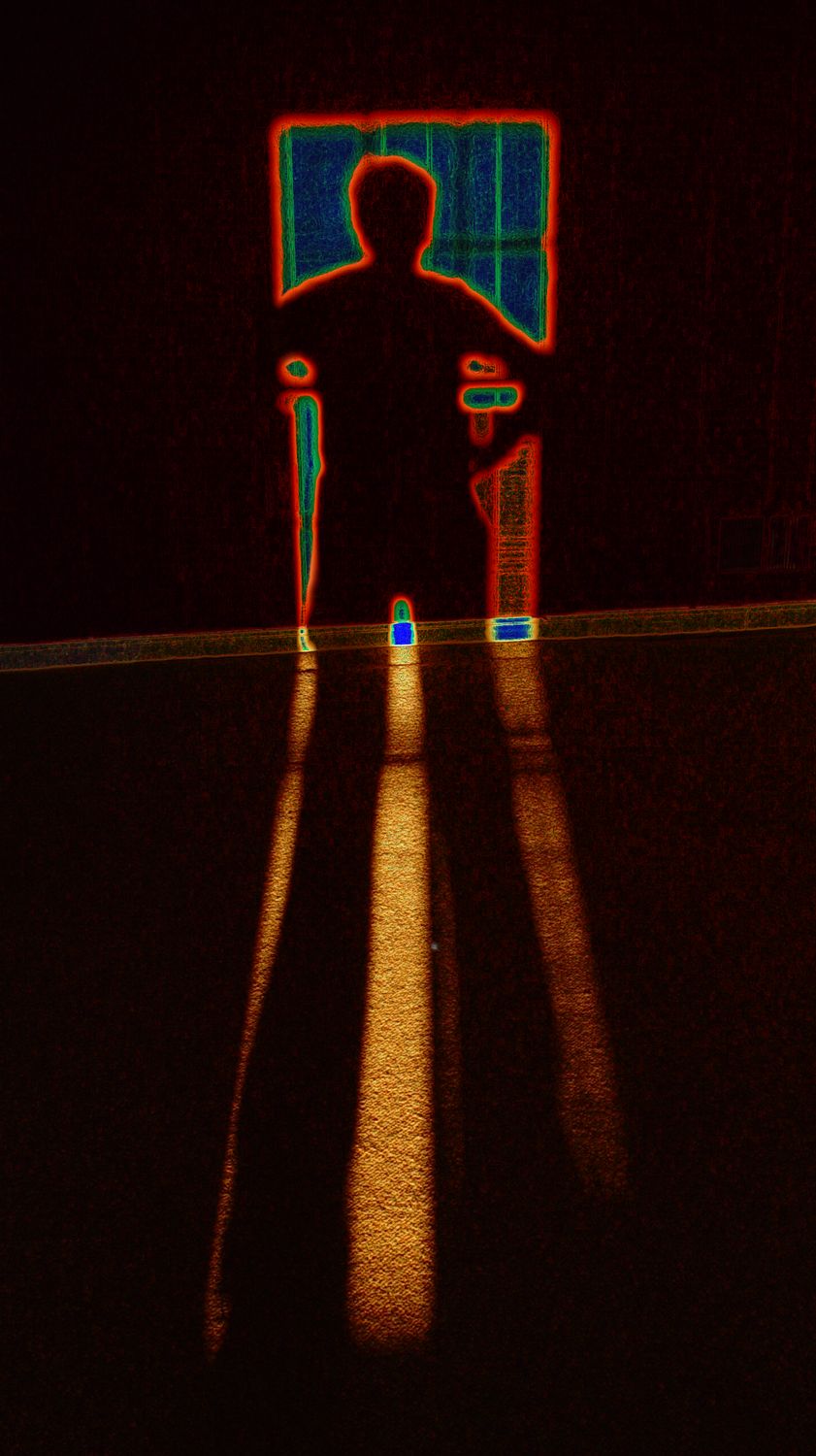  - Shadow of the artist in the library - Techno-Impressionist Museum - Techno-Impressionism - art - beautiful - photo photography picture - by Tony Karp