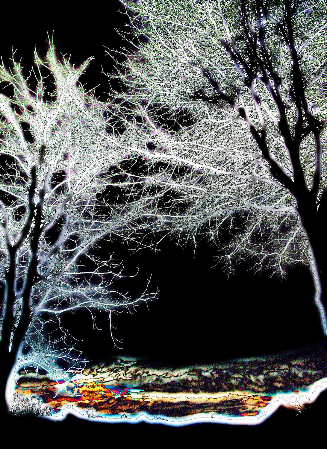 - <center>Magical winter night - Techno-Impressionist Museum - Techno-Impressionism - art - beautiful - photo photography picture - by Tony Karp