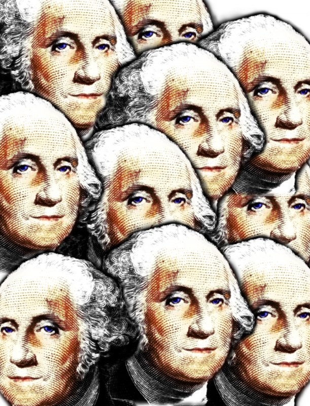 group of George Washingtons - Georges abound - Techno-Impressionist Museum - Techno-Impressionism - art - beautiful - photo photography picture - by Tony Karp