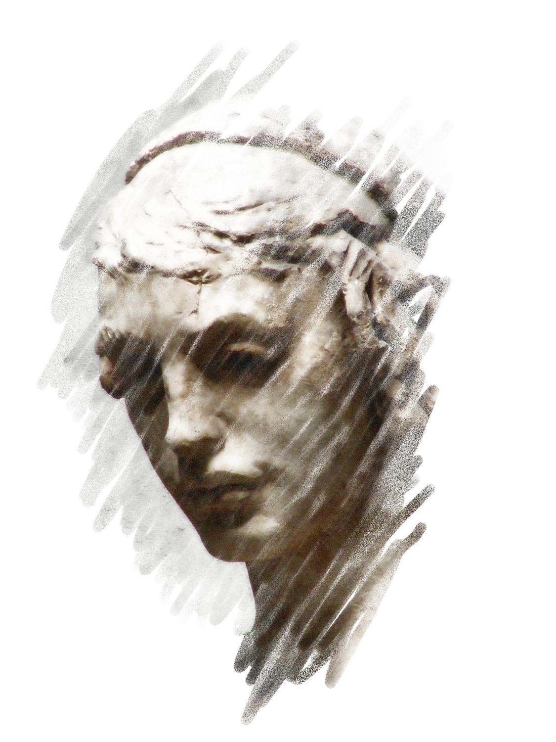  - A face from the palace - Exhibit at the Haymarket Town Hall - Techno-Impressionist Museum - Techno-Impressionism - art - beautiful - photo photography picture - by Tony Karp