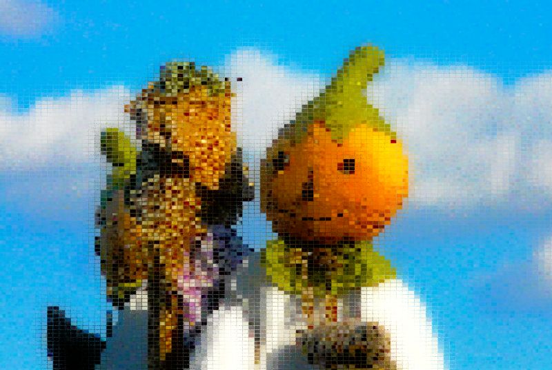scarecrows, Patternism, square-ism, techno-impressionist, by Tony Karp - Square-ism Scarecrow - Techno-Impressionist Museum - Techno-Impressionism - art - beautiful - photo photography picture - by Tony Karp
