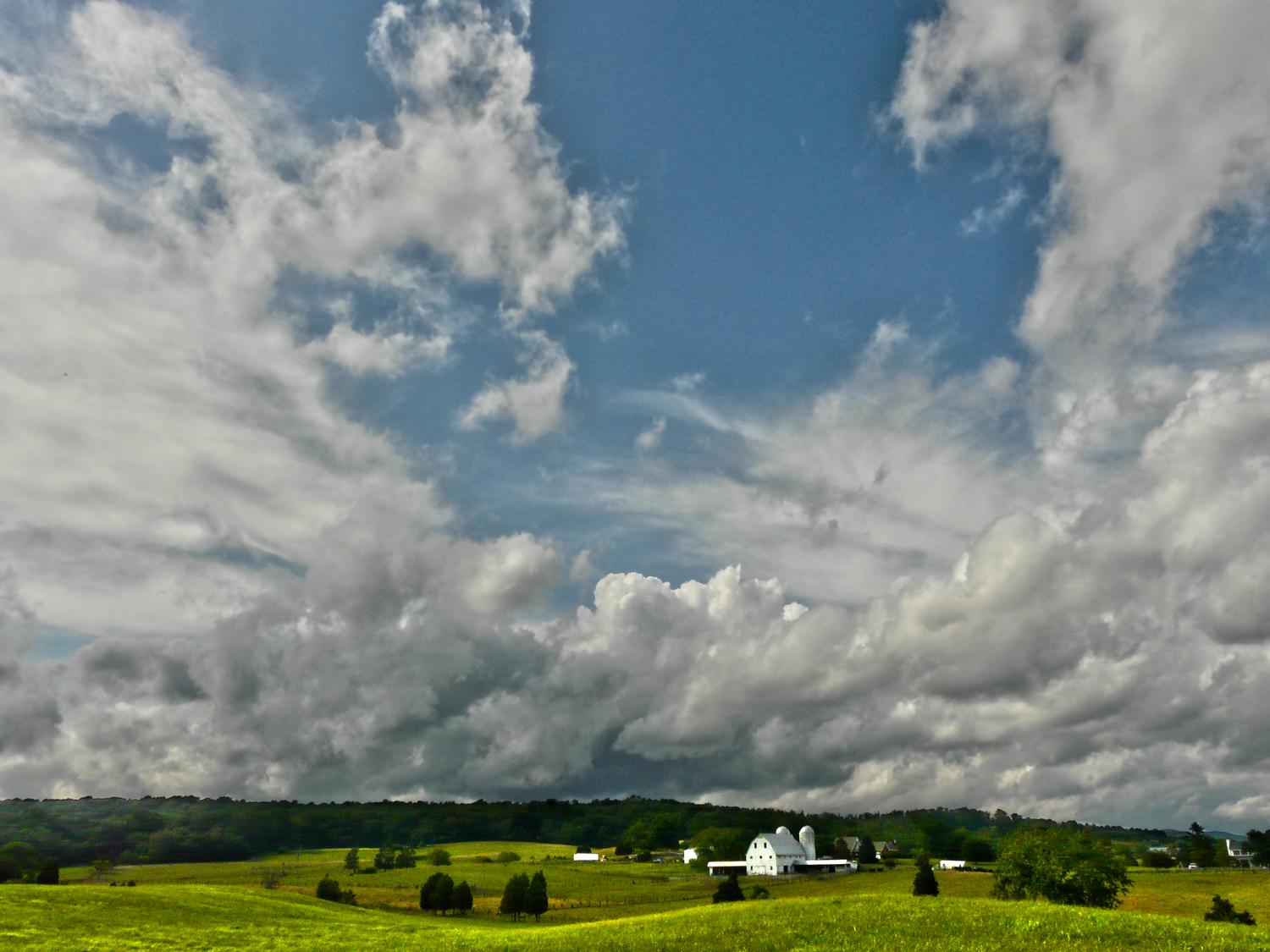 view Avalon Farm in Warrenton Virginia, view from Bucklands Farm market scene with barn and large vista - <On our way to Warrenton - Techno-Impressionist Museum - Techno-Impressionism - art - beautiful - photo photography picture - by Tony Karp