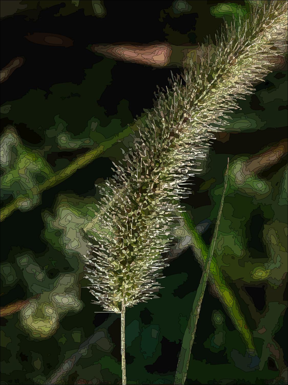 simple image of a striking weed - It's only a weed</Center><p></p> - Techno-Impressionist Museum - Techno-Impressionism - art - beautiful - photo photography picture - by Tony Karp