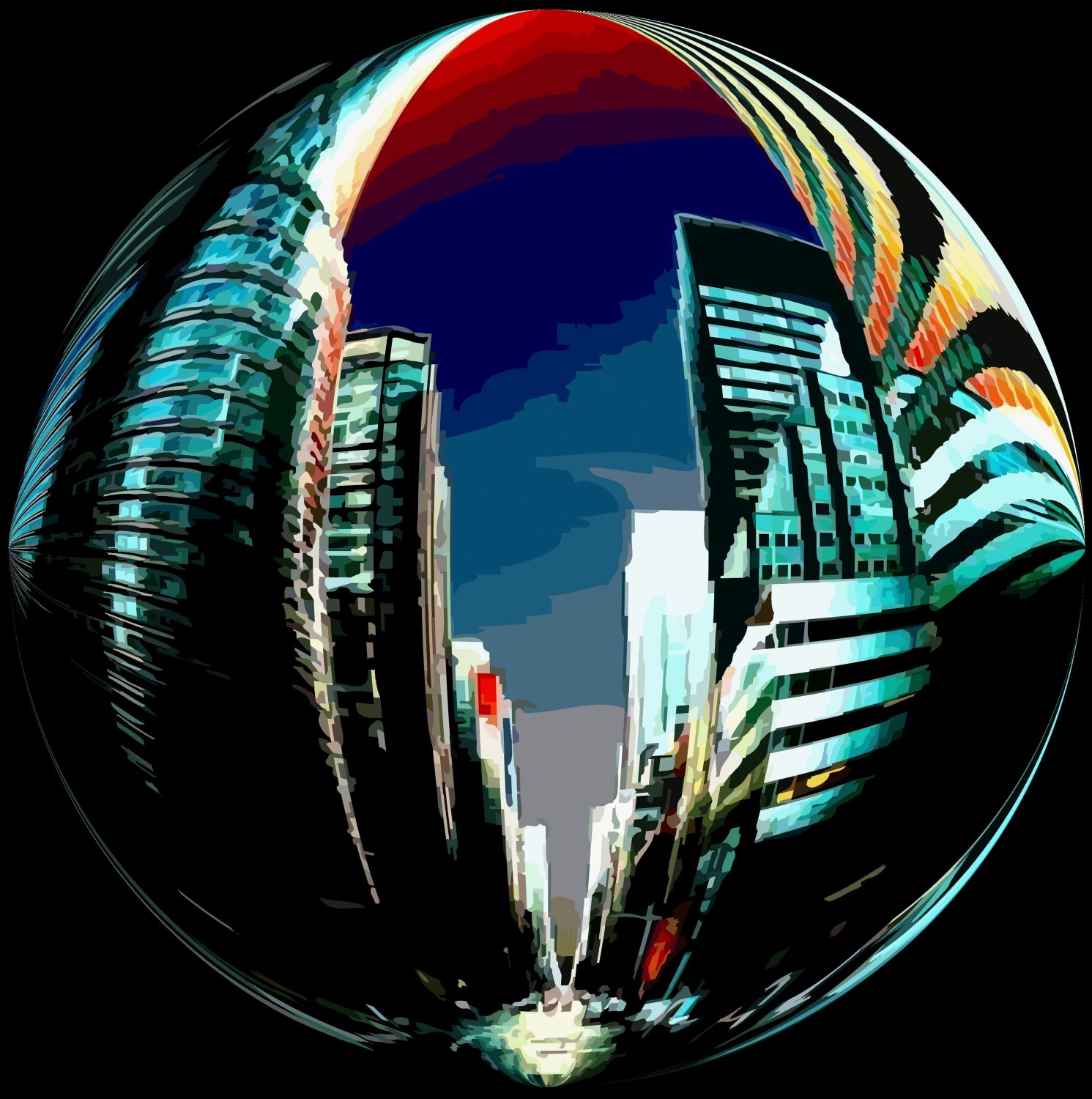 New York City Dream Bubble - The Art of Tony Karp - Techno-Impressionist Museum - Techno-Impressionism - art - beautiful - photo photography picture - by Tony Karp
